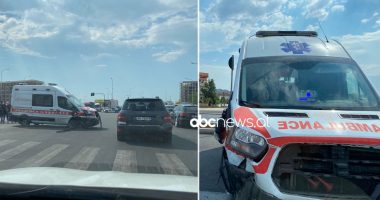 Aksident në Tiranë, autoambulanca përplaset me “Benz-in”