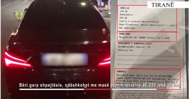 Gara në mes të Tiranës, kapet i “forti” me Benz: Gjoba që mori