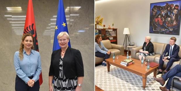 Xhaçka takohet me ambasadoren e re të BE-së në Shqipëri, fokus rrugëtimi për në familjen e madhe evropiane