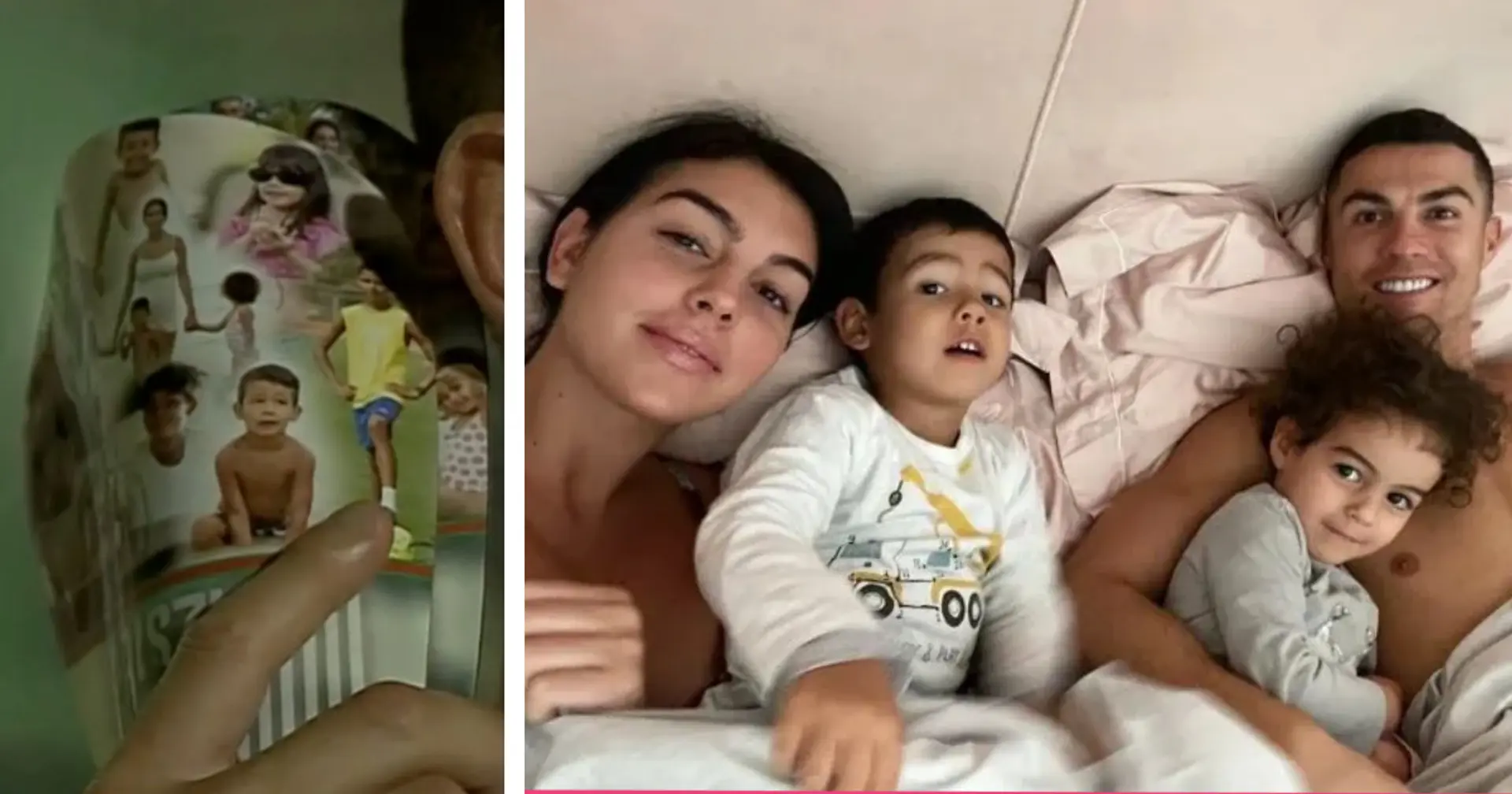 Ronaldo tregoi parakallcon teksa në foto ndodhet familja e tij