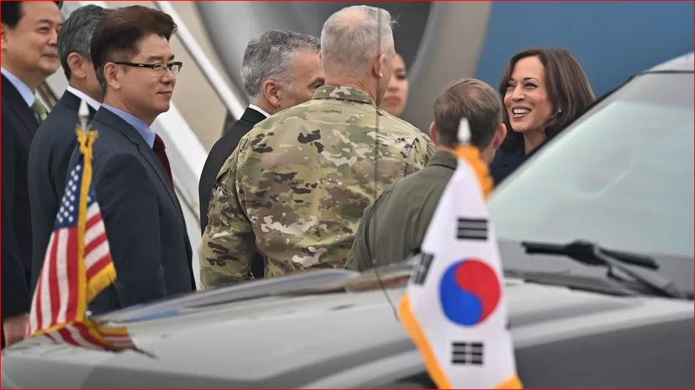 Prag konflikti? Një ditë pasi “Veriu” lëshoi raketa, Kamala Harris mbërrin në Korenë e Jugut
