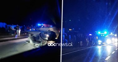 Makinat përplasen kokë më kokë në Fushë Milot-Lezhë, plagosen dy shoferët