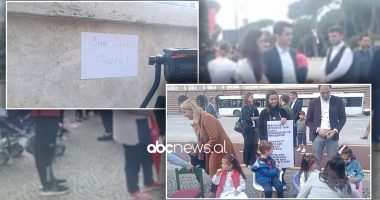 VIDEO/ Duam zysh Mozën! Fëmijët e kopshtit të “Turgut Ozal” vizatojnë poshtë zyrës së Ramës