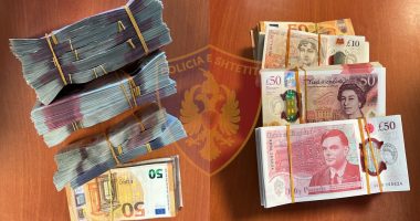 Lëvizte me mijëra paund në makinë, kapet shkodrani,  dyshohet për para te përfituara nga krimi