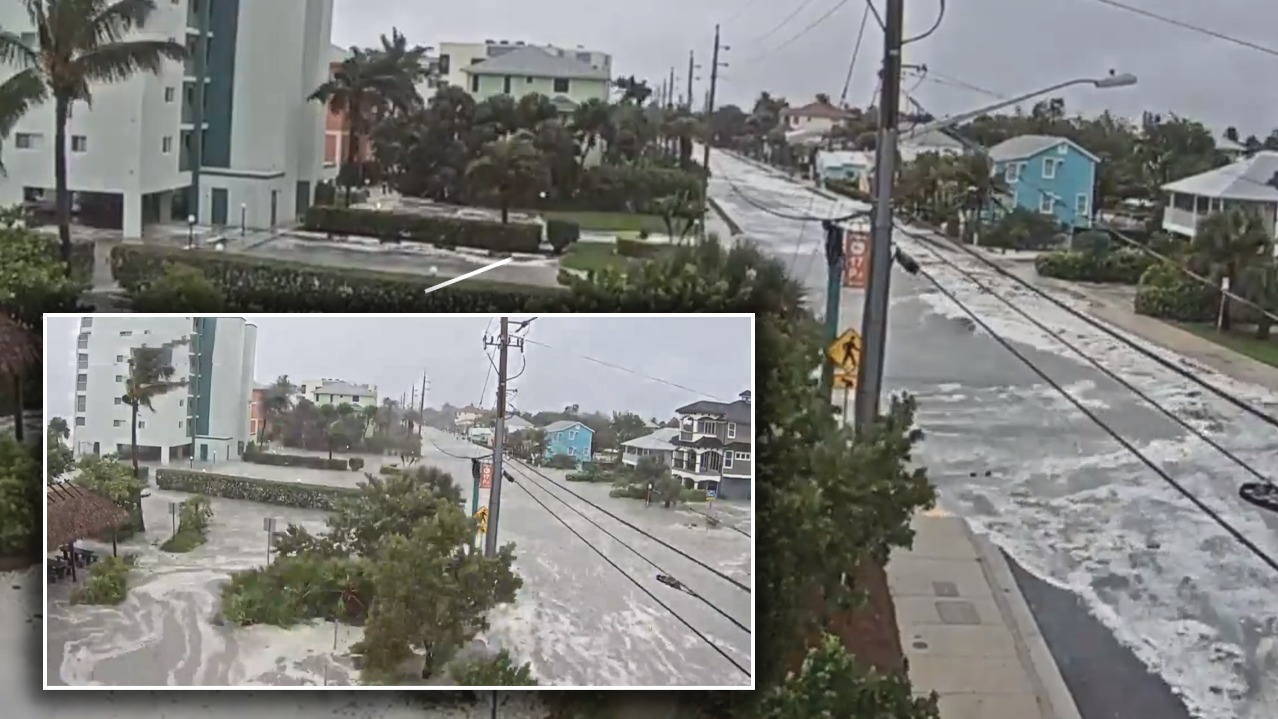 VIDEO/ Një tmerr i vërtetë, shikoni si rrugët kthehen në lumenj për shkak të Uraganit
