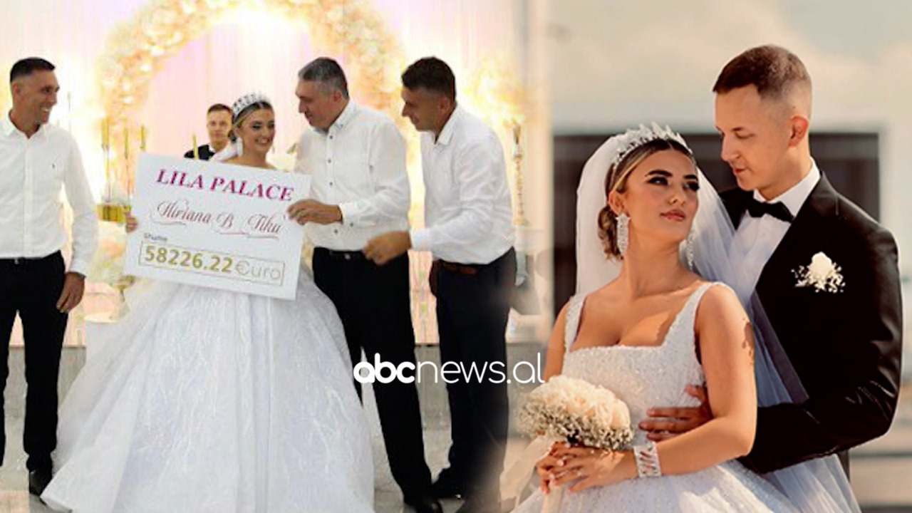 Xhaxhallarët i dhurojnë mbesës çekun me 58 mijë € në ditën e dasmës: E kemi amanet nga vëllai që ka vdekur