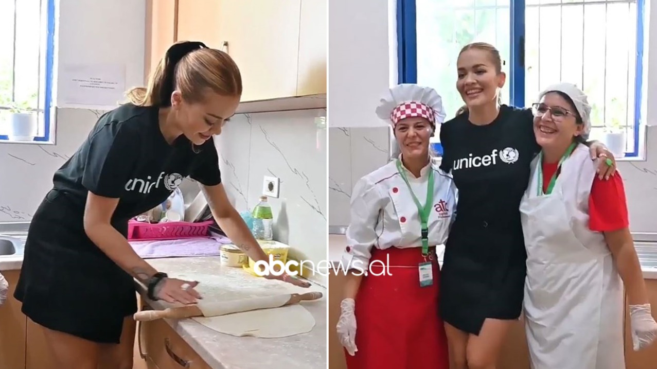 VIDEO/ “Më ka mësuar mami”, Rita Ora shfaqet duke bërë byrek