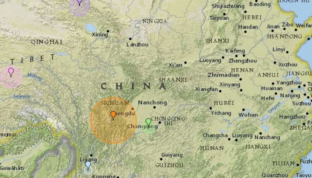 Tërmeti i fuqishëm godet Kinën