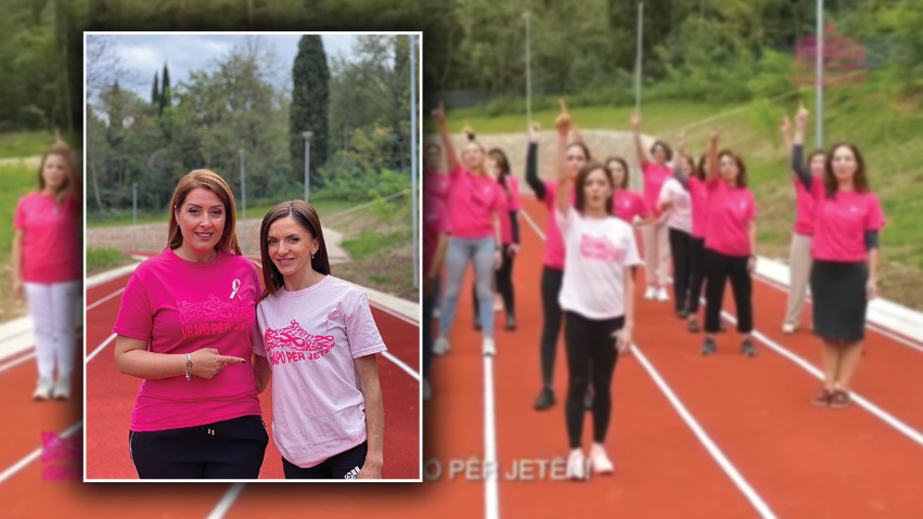 “Vrapo për jetën”, Manastirliu dhe Luiza Gega mesazh ndërgjegjësues për kancerin e gjirit: Bëj mamografinë