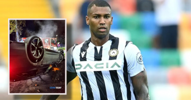 FOTO/ Aksident i frikshëm për lojtarin e Udineses