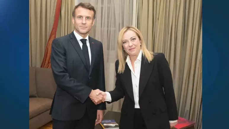 Macron takohet me Melonin në Romë