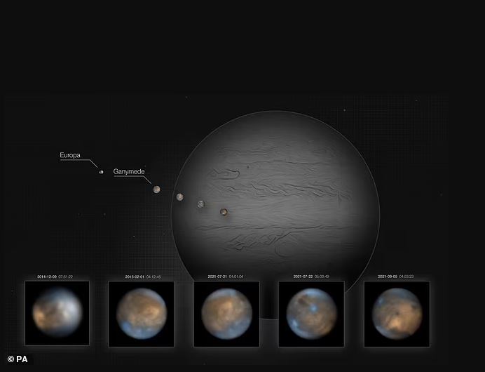 Pamje “historike”, kështu duken tre nga hënat më të mëdha të Jupiterit