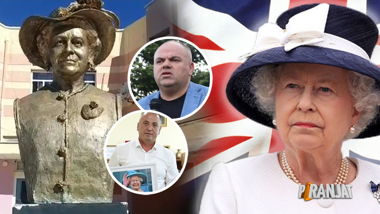 VIDEO/ Busti i mbretëreshës Elizabeth II “trazon” Kukësin, kryebashkiaku Gjici refuzon dhuratën e “çunave të Londrës” dhe “Piranjave”