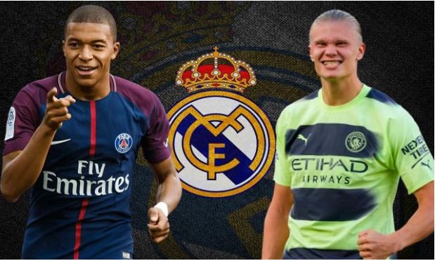 Ëndrra e Real Madrid për të ribashkuar Haaland dhe Mbappe