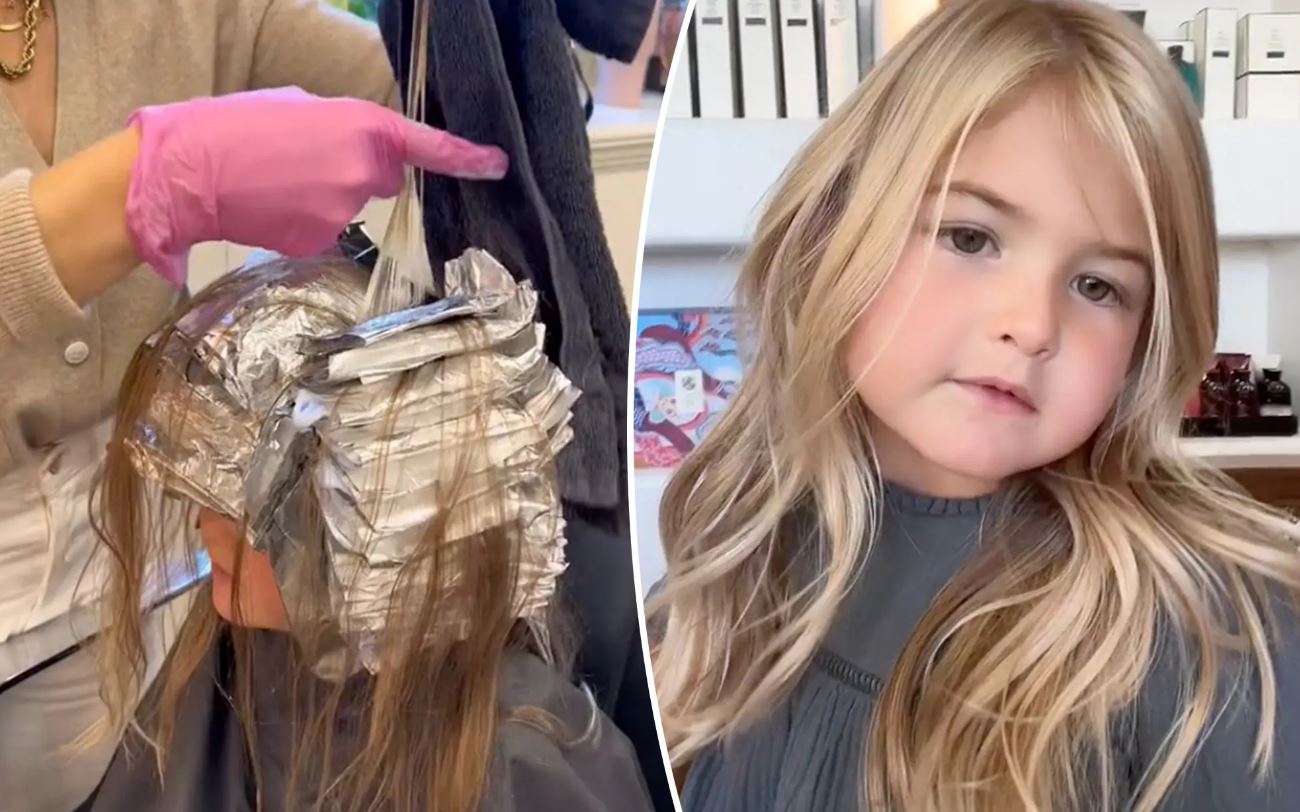 Lejoi vajzën 5 vjeçare të lyente flokët, nëna kritikohet në rrjet
