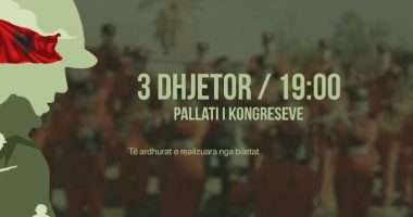 110-vjetori i Pavarësisë, bandat e ushtrive të Shqipërisë, Kosovës, vendeve të NATO-s dhe SHBA koncert bamirësie për Ukrainën, në Tiranë