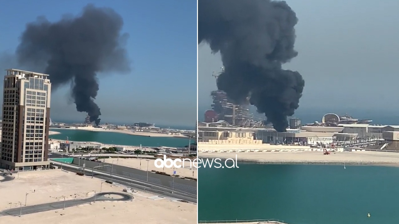 VIDEO/ Momente paniku në Katar, zjarr i madh pranë tendave të tifozëve