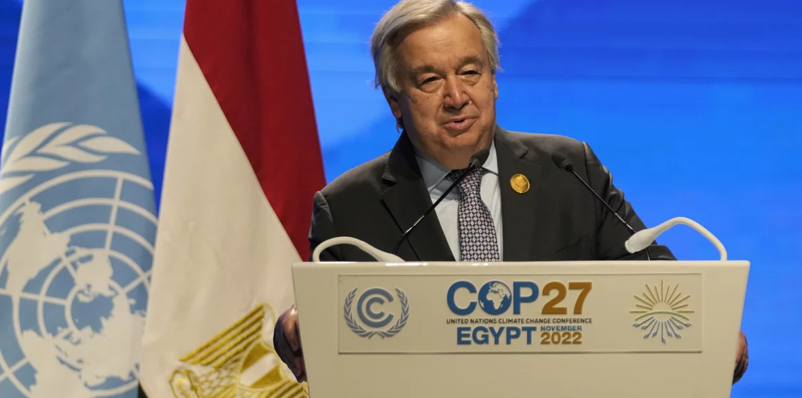VIDEO/ Guterres ngatërron fjalimin në samitin e klimës, reagimi që bëri kur kuptoi gabimin