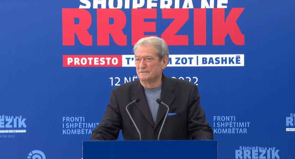 Berisha thanks the protesters: The battle does not stop until the monist system is overthrown