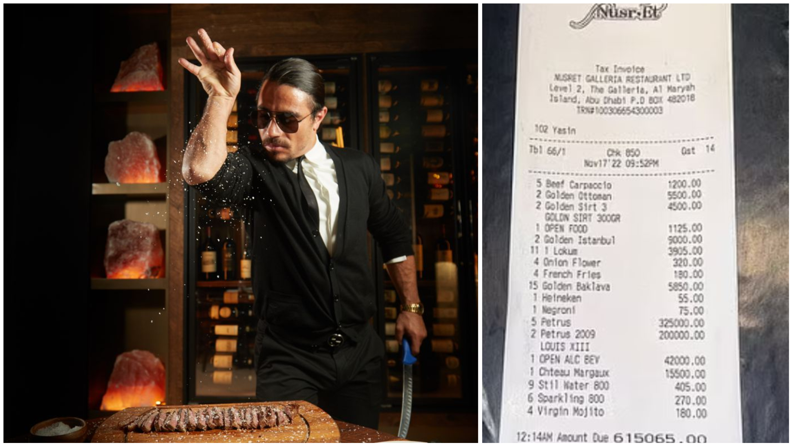 Nusret publikon faturën e bujshme, plot 160 mijë € vetëm për një darkë në restorantin e tij