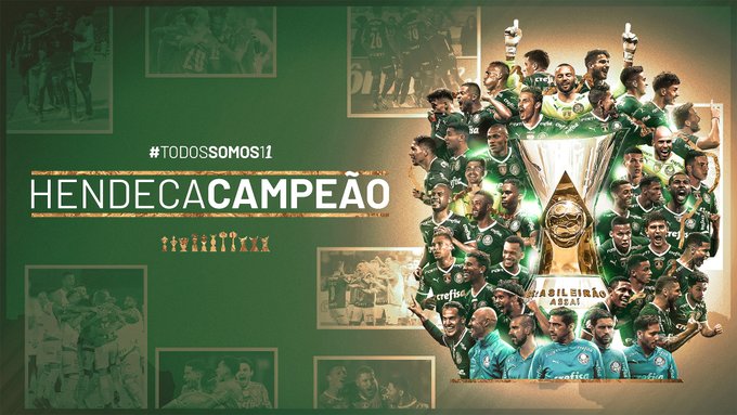 Palmeiras shpallet kampion i Brazilit, ja sa tituj numëron