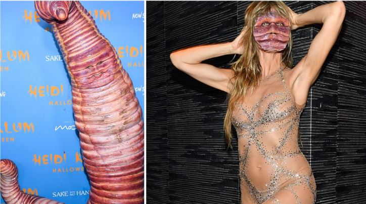 FOTO/ Heidi Klum i lë të gjithë pa fjalë, shfaqet e veshur si krimb për Halloween