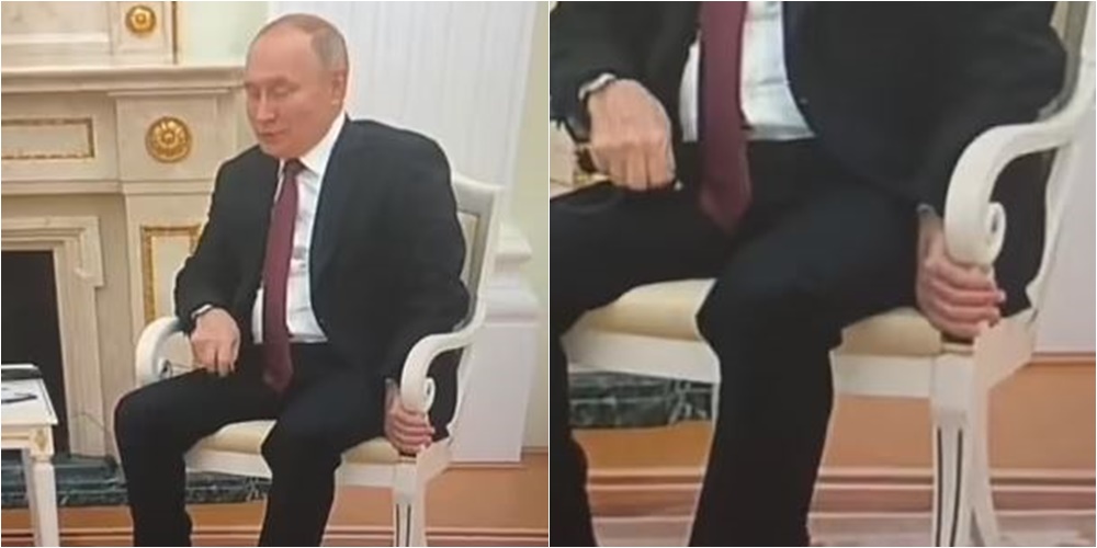 VIDEO/ Dyshimet për probleme shëndetësore, Putin filmohet sërish duke u mbajtur pas karriges në mënyrë të pazakontë