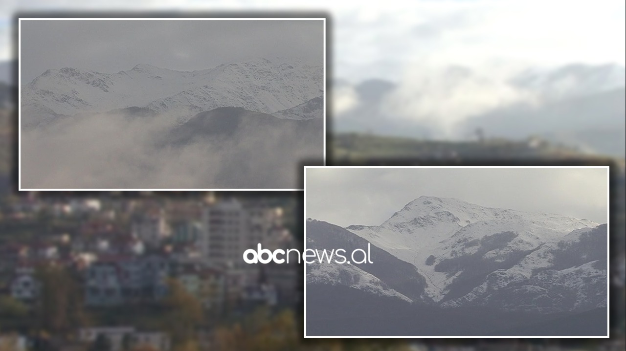 Bie bora e parë në Librazhd, mali i Shebenikut “vishet” me të bardhë