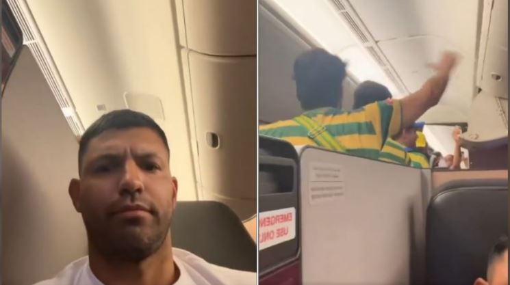 E pazakontë për Agueron, ngec në avionin plot me tifozë të Brazilit (VIDEO)