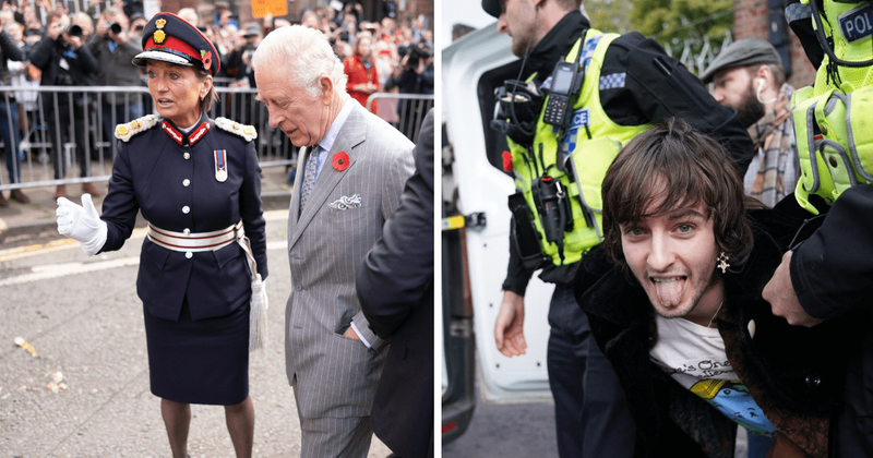 VIDEO/ “Ky vend u ndërtua mbi gjakun e skllevërve”, Mbreti Charles dhe gruaja e tij sulmohen me vezë