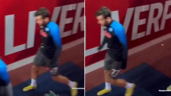 VIDEO/ Kvaratskhelia njeh historinë dhe respektin, gjesti i tij nuk i shpëton kamerave