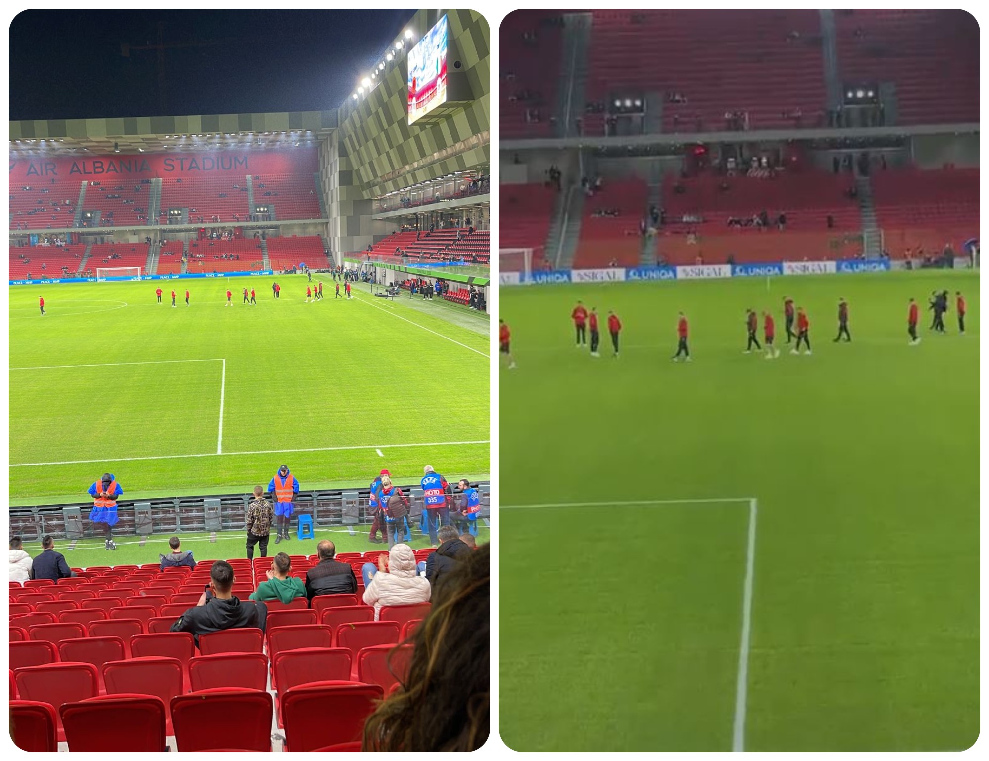 VIDEO/ Kombëtarja kuq e zi zbret në fushë