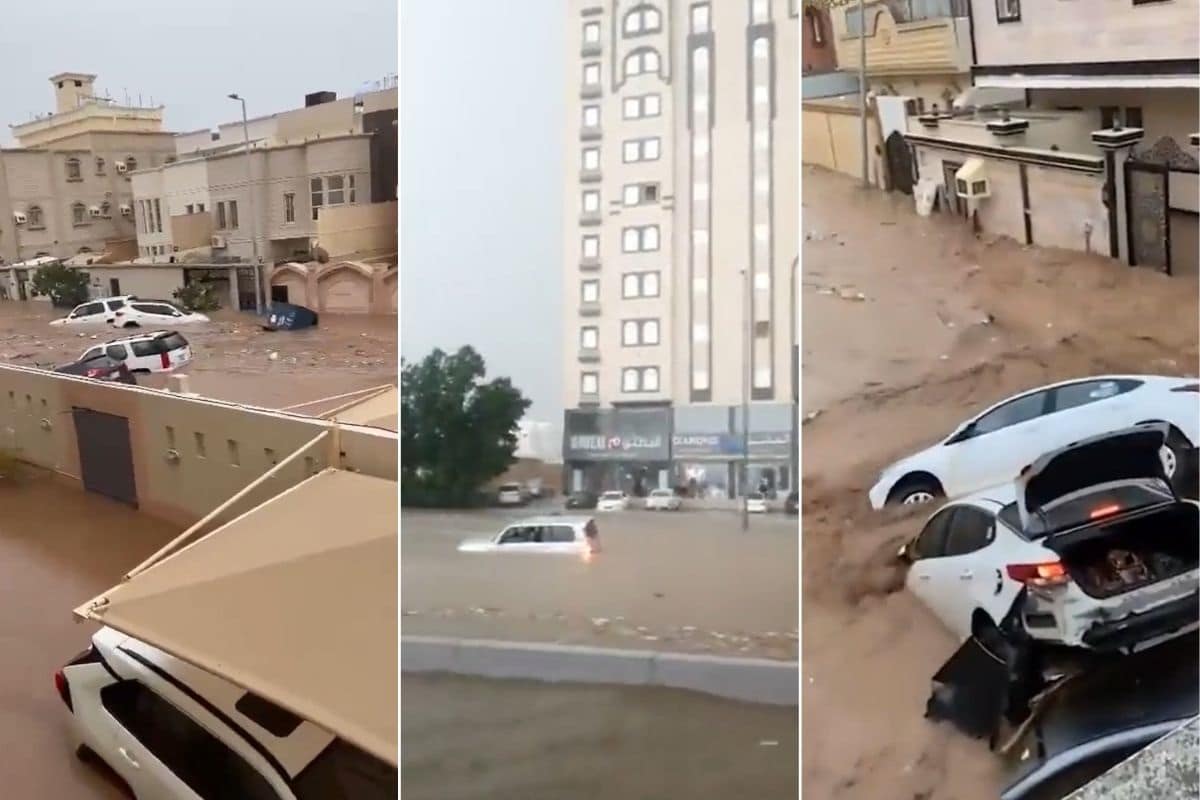 VIDEO/ Uji merr para çdo gjë, rrugët kthehen në lumenj në Arabinë Saudite