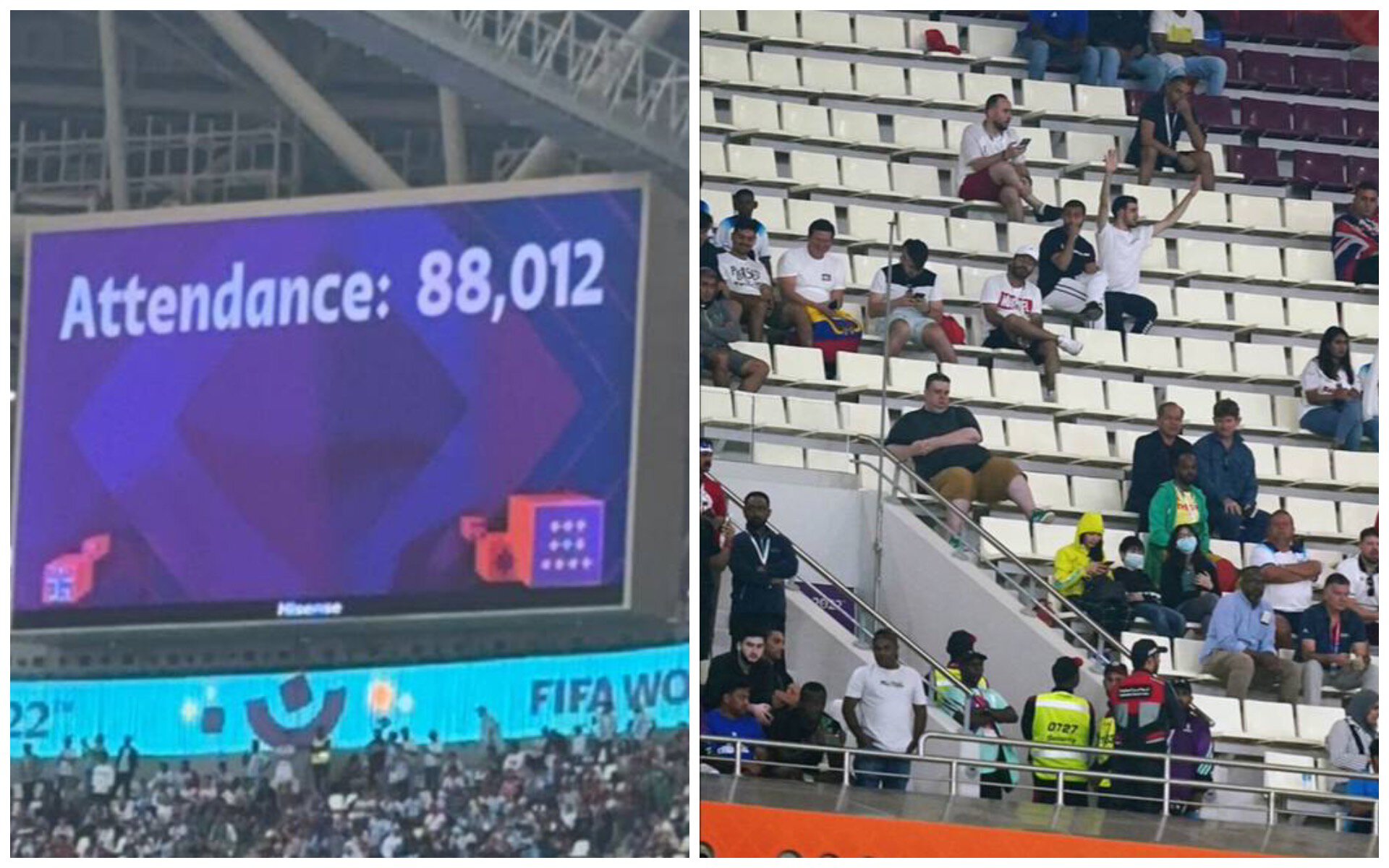 FOTO/ Katari mashtron me pjesëmarrjen: Raporton më shumë tifozë sesa mund të mbajë stadiumi, tribunat janë bosh