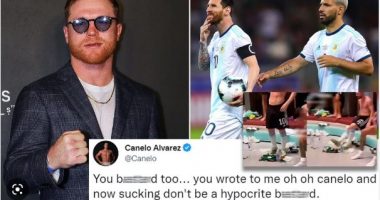 Boksieri që kërcënoi Messin sulmon edhe Aguero-n