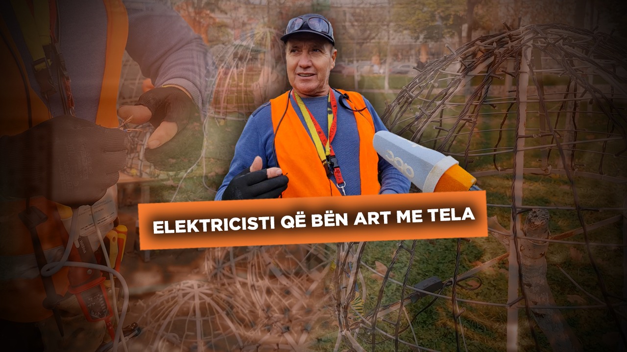 Elektricisti që bën art me tela, Theofan Grovalli krijon imazhe me drita