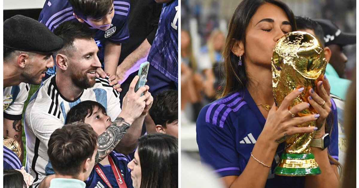 Messi fillimisht ka fotografuar gruan e tij me kupë, dhe vetëm më pas veten, familja është gjithmonë e para