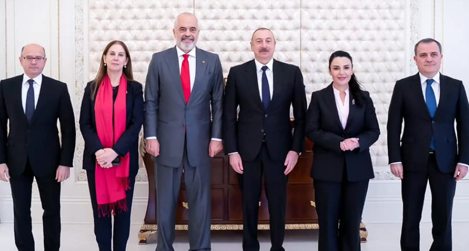 Balluku, Rama and Kumbaro in Azerbaijan