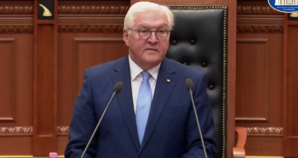 German president addresses Albanian parliament
