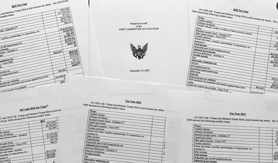 Publikohen deklaratat tatimore të ish-presidentit Trump