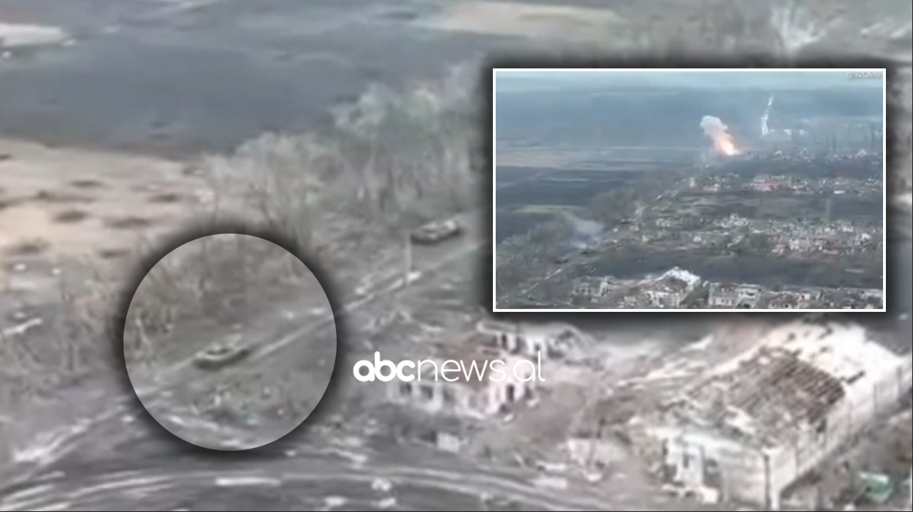 VIDEO/ Përballje përbindëshash prej hekuri, shikoni si e shkatërron tanku ukrainas atë rus