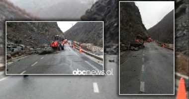 VIDEO/ Shembet masivi shkëmbor në aksin Kukës-Shishtavec
