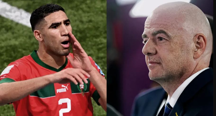 Hakimi i ulëret në fytyrë Infantinos pas humbjes në Kupën e Botës, dyshohet se FIFA u përpoq të fshinte pamjet