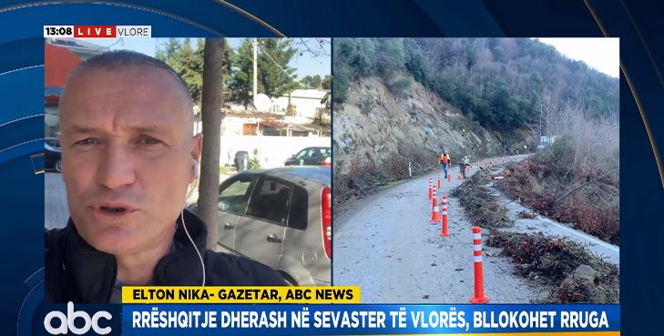 Rrëshqitje dherash në Sevaster të Vlorës, bllokohet rruga që përdoret nga 8 fshatra