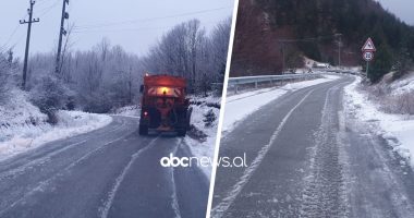 VIDEO/ Zbardhet Dardha, trashësia e dëborës shkon deri në 10 cm, asnjë problem në akset rrugore
