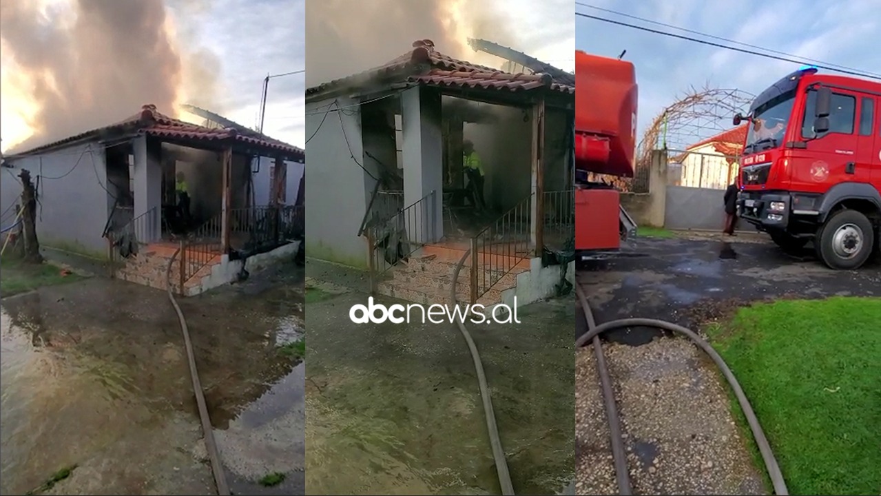 VIDEO/ “Shkrumbohet” nga flakët banesa në Fier, rrezikohen edhe shtëpitë pranë