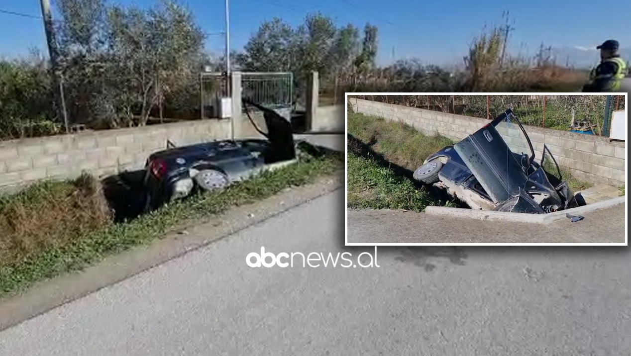 EMRI/ Po udhëtonte me shpejtësi “skëterre”, përfundon në kanal makina në Fier, lëndohet rëndë shoferi