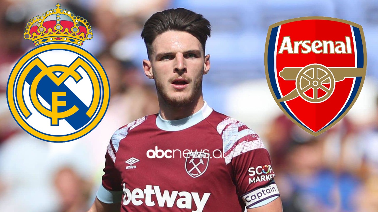 Declan Rice në mëdyshje për të ardhmen, Real Madrid dhe Arsenal presin “krahëhapur” 24-vjeçarin