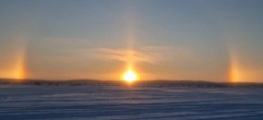 Tri diej mbi qiellin rus, fenomeni i pazakontë ndodh në horizontin e qytetit