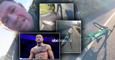 VIDEO/ McGregor shpëton mrekullisht, makina e përplas nga pas ndërkohë që irlandezi udhëtonte me biçikletë